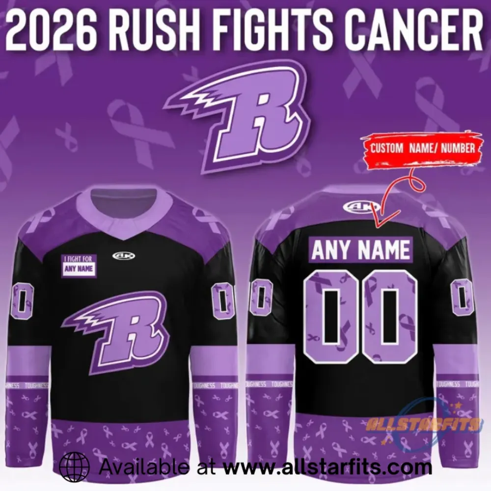 Rapid City Rush 2026 Fights Cancer Jersey 1 Rapid City Rush 2026 Fights Cancer Jersey