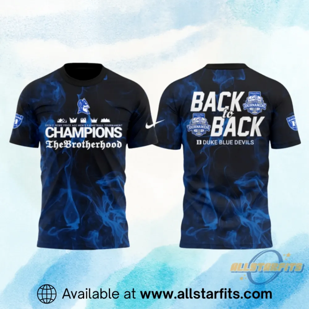 Duke Basketball Back To Back Champions Shirt