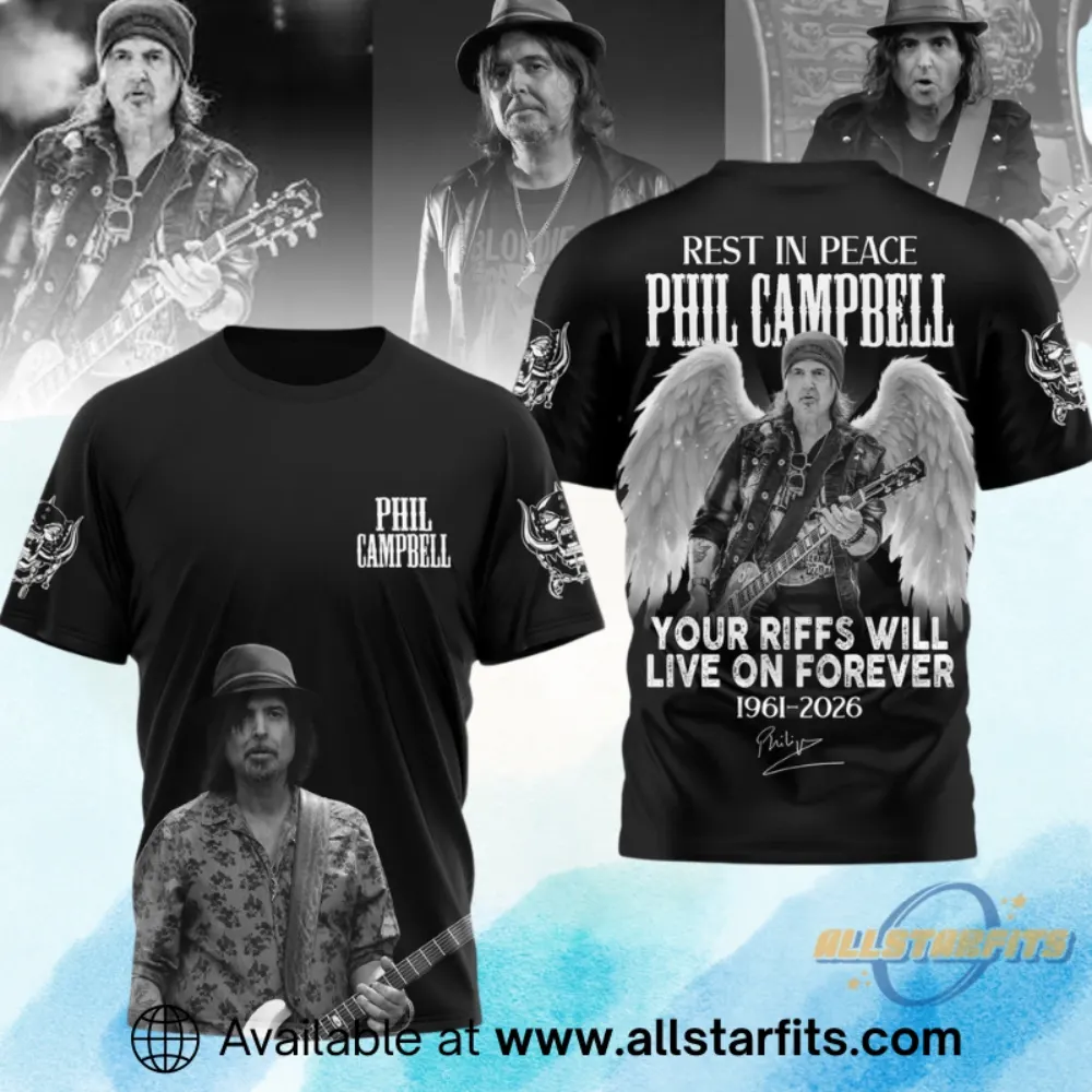 Rest In Peace Phil Campbell Your Riffs Will Live On Forever Shirt
