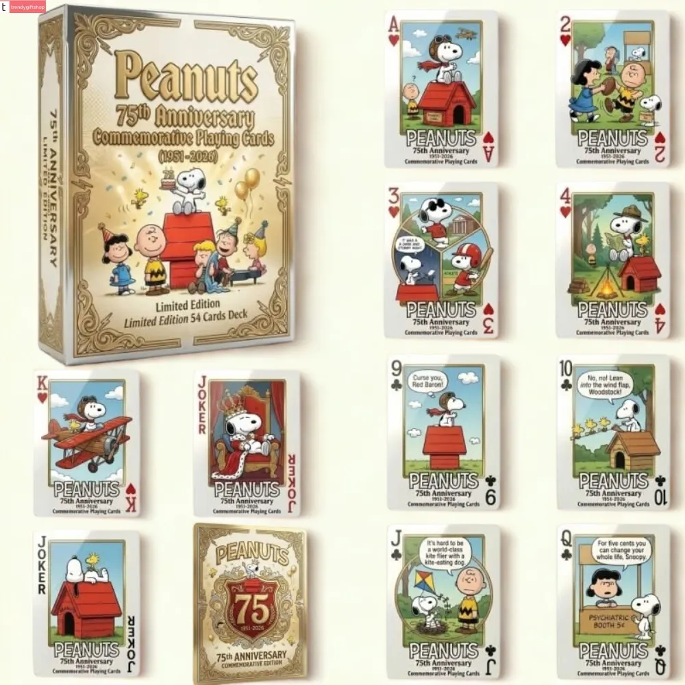 Snoopy 75Th Anniversary Playing Cards And Bring Back The Joy Of Childhood Cards
