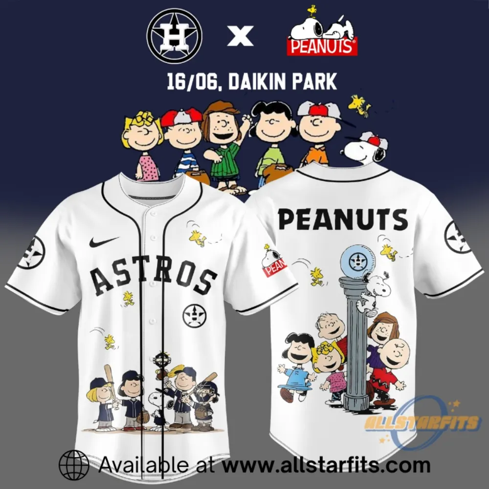 Houston Astros X Peanuts Night 2026 Globe Life Field Jersey