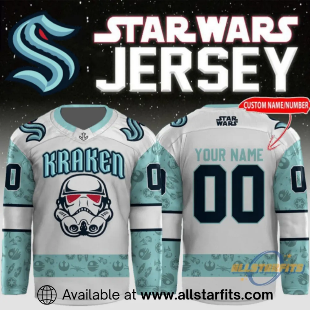 Seattle Kraken X Star Wars Colab Hockey Jersey