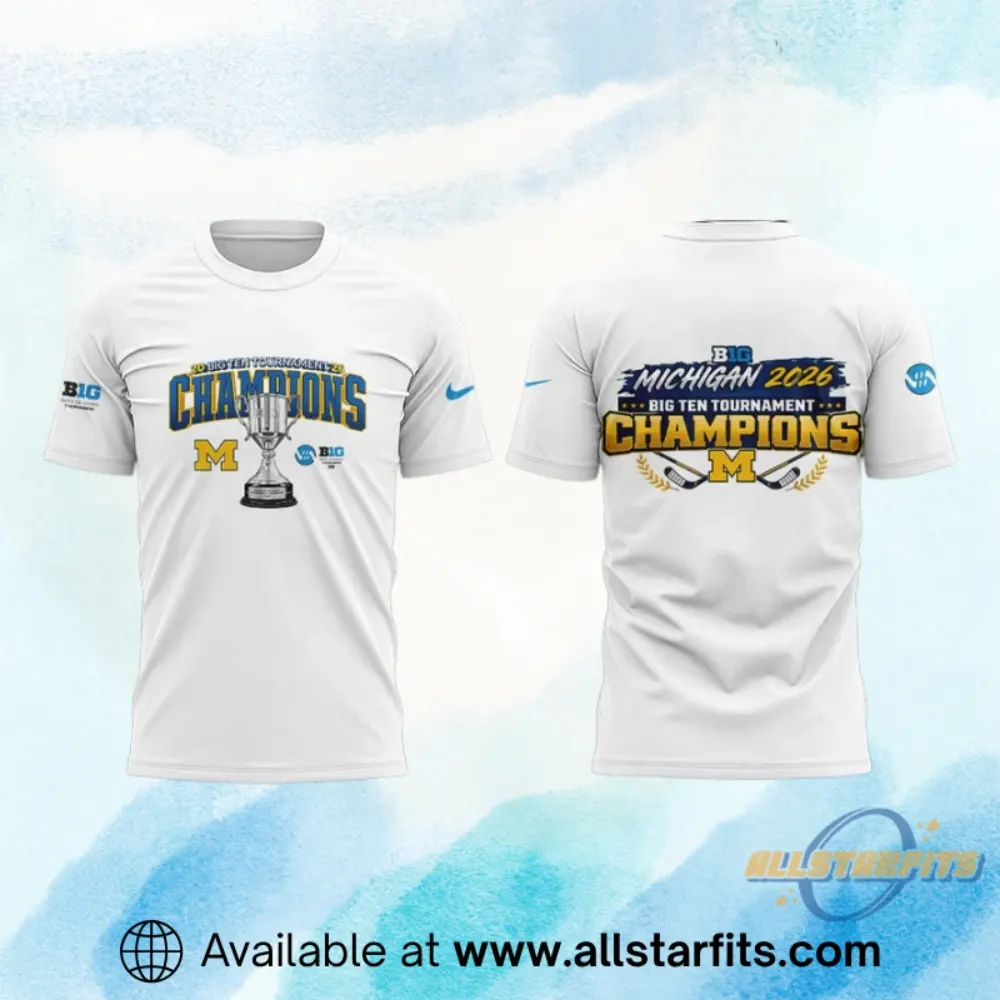 "Top 5 Must-Have 2026 Shirts: BTS, Miley, Michigan, Scooby!" 4 Michigan Wolverines Hockey 2026 Big Ten Mens Ice Hockey Tournament Champions Shirt