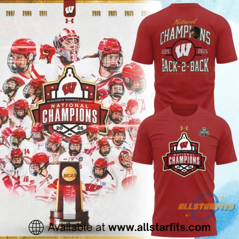 "Top 5 Must-Have 2026 Shirts: BTS, Miley, Michigan, Scooby!" 8 2026 Womens Ice Hockey National Champions Back To Back Wisconsin Hockey Shirt