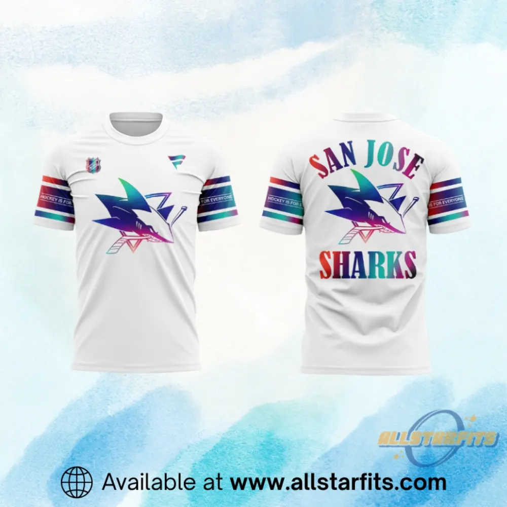 "Top 2026 Sports and Pop Culture Shirts: Must-Have Fan Gear" 3 San Jose Sharks Pride Night 2026 Shirt