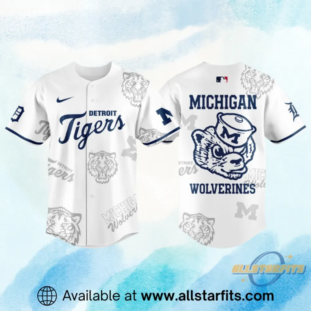 "Top 2026 Sports and Pop Culture Shirts: Must-Have Fan Gear" 7 Detroit Tigers X University Of Michigan Night 2026 Jersey