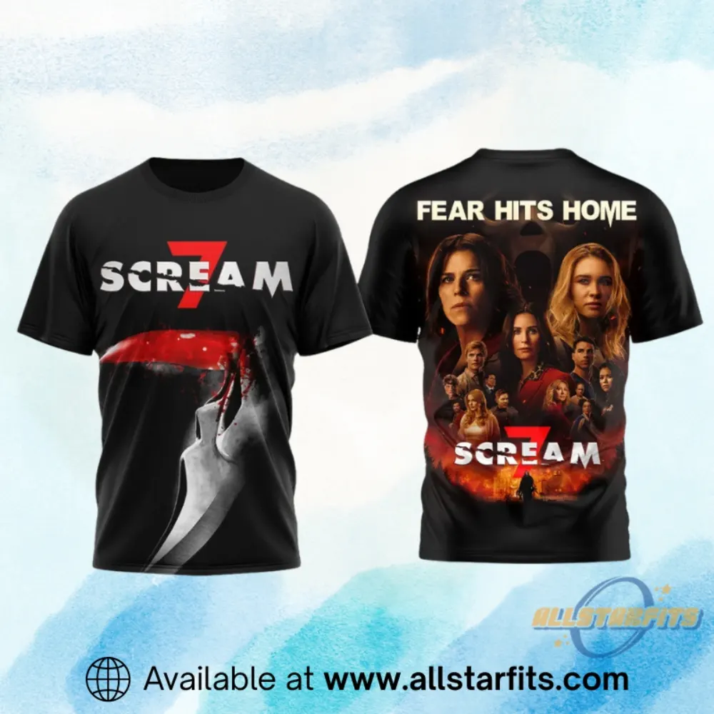 "2026 Sports Apparel: Champions Shirts and South Carolina Gamecocks Gear" 9 Scream 7 Fear Hits Home Shirt