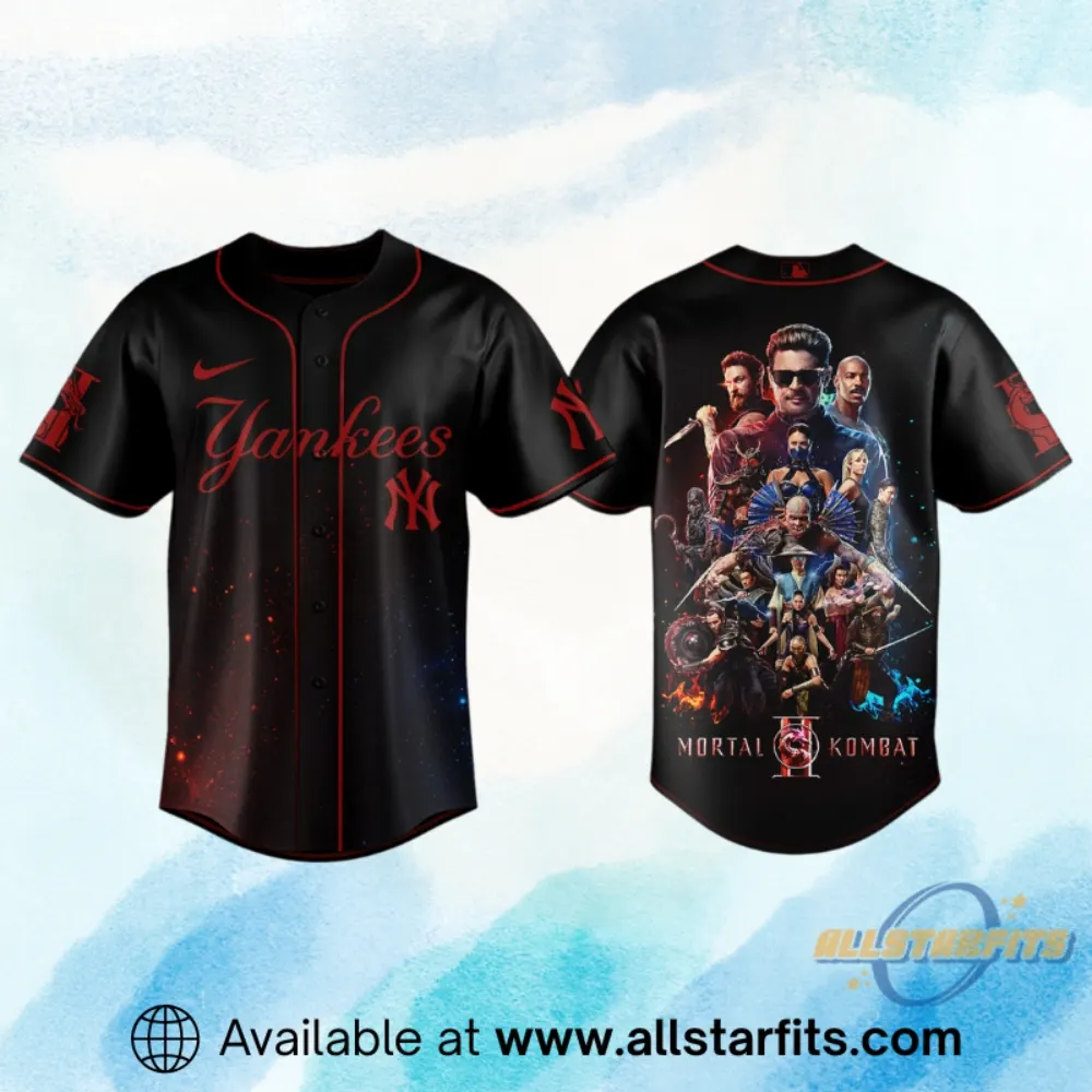 "2026 Sports Apparel: Champions Shirts and South Carolina Gamecocks Gear" 15 New York Yankees X Mortal Kombat Ii 2026 Limited Edition Jersey