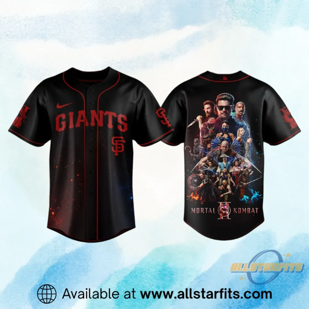 "2026 Sports Apparel: Champions Shirts and South Carolina Gamecocks Gear" 17 San Francisco Giants X Mortal Kombat Ii 2026 Limited Edition Jersey