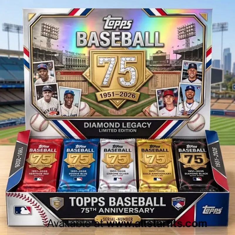 "Must-Have Collectibles for 2026: Sports, Spirits, and Legacy Figures" 46 Topps Baseball 75th Anniversary Diamond Legacy Limited Edition Hobby Box