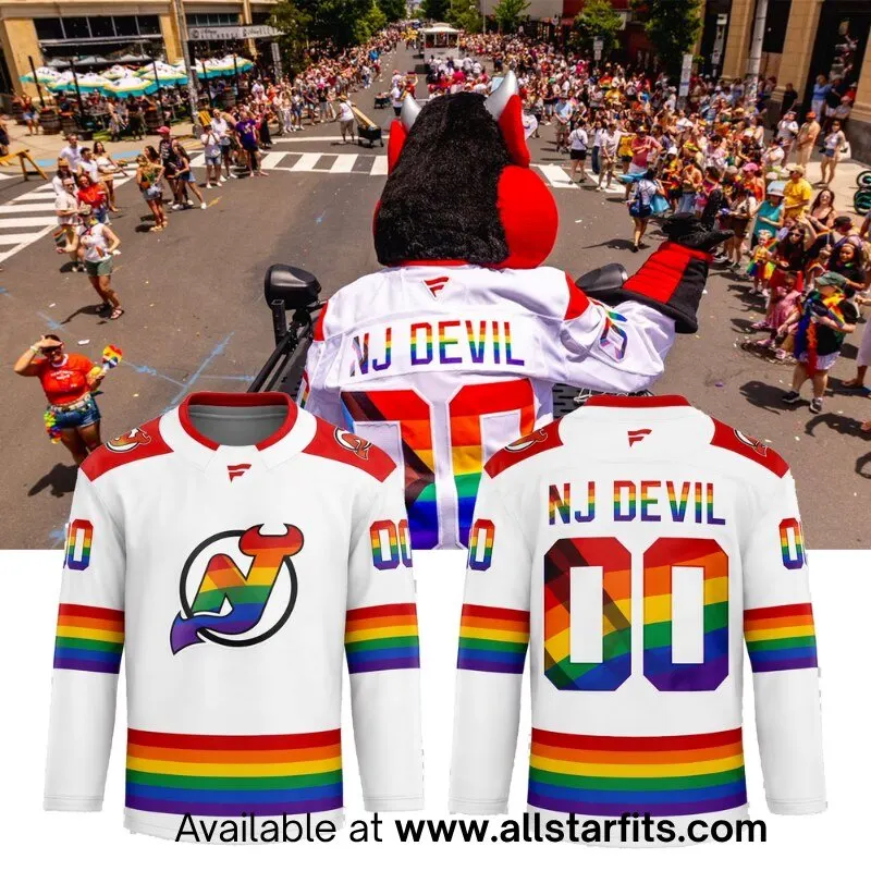 "Unlock Exclusive 2026 Jerseys and T-Shirts: Celebrate Iconic Sports Moments" 37 New Devil Jersey x Pride Month 2026 Limited Edition Jersey